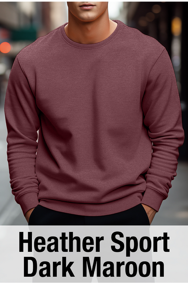 Heather Sport Dark Maroon Sweatshirt