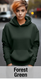 Forest Green Hoodie with Kangaroo Pocket