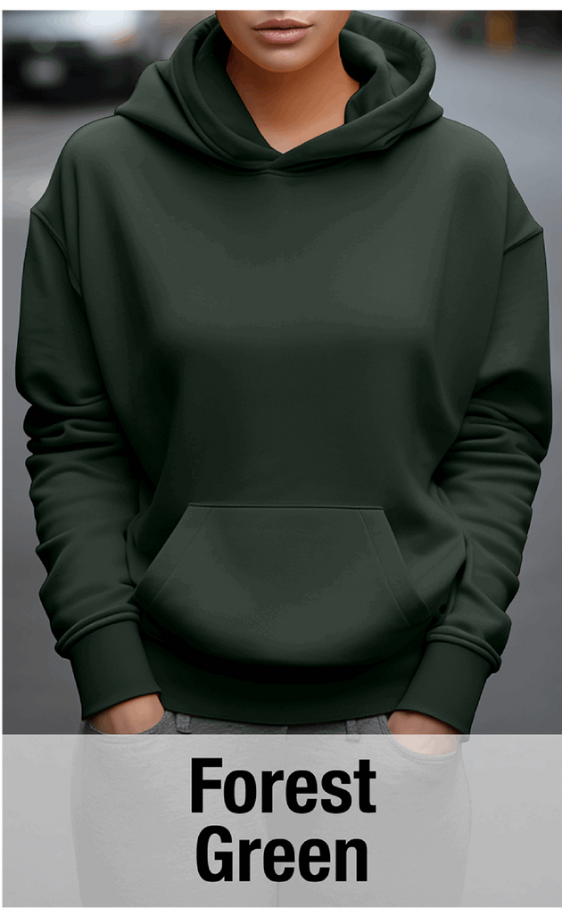 Forest Green Hoodie with Kangaroo Pocket