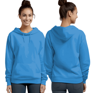 Carolina Blue Hoodie with Kangaroo Pocket-MOQ 50 pcs