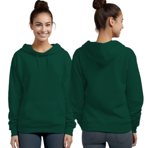 Heather Sport Dark Green Hoodie with Kangaroo Pocket