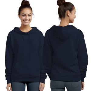 Heather Sport Dark Navy Hoodie with Kangaroo Pocket