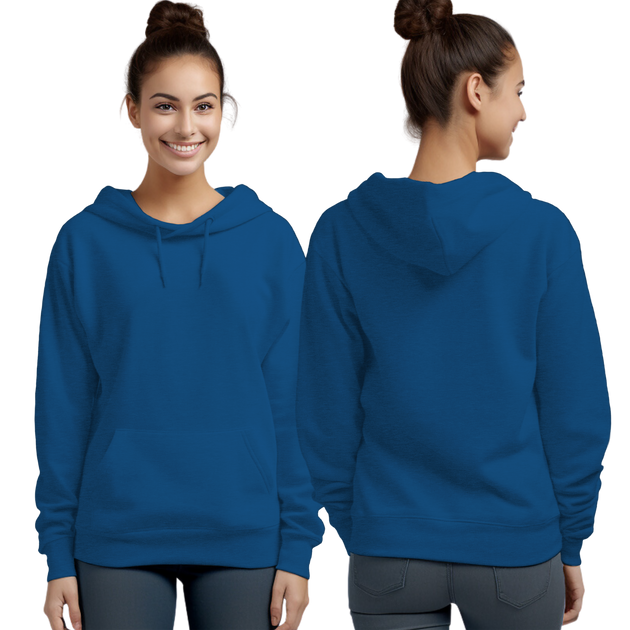 Heather Sport Royal Hoodie with Kangaroo Pocket