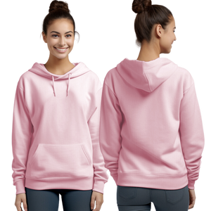 Light Pink Hoodie with Kangaroo Pocket