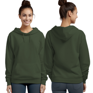 Military Green Hoodie with Kangaroo Pocket