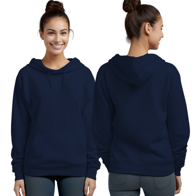 Navy Hoodie with Kangaroo Pocket