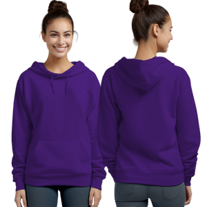 Purple Hoodie with Kangaroo Pocket