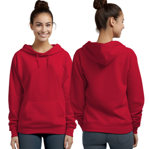 Red Hoodie with Kangaroo Pocket