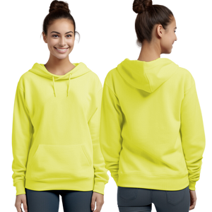 Safety Green Hoodie with Kangaroo Pocket