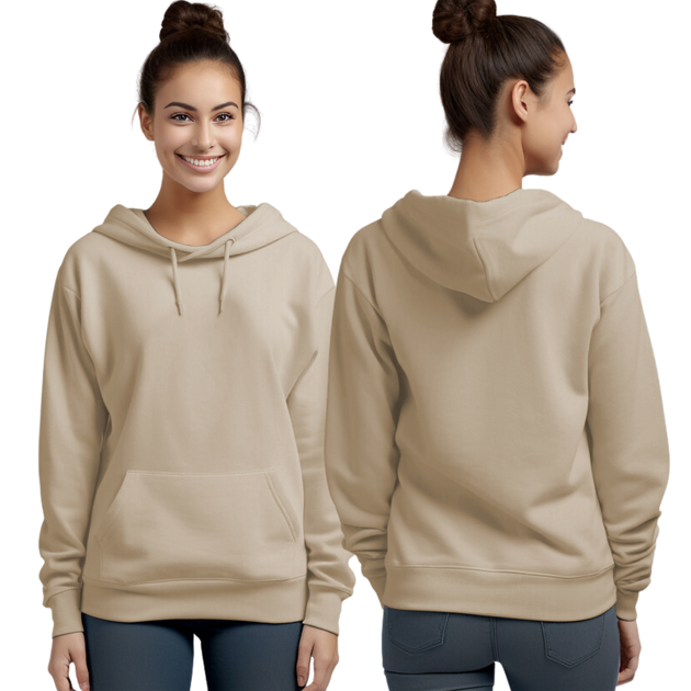 Sand Hoodie with Kangaroo Pocket