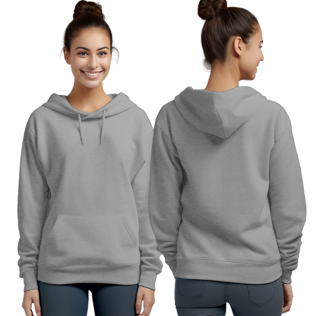 Sport Grey Hoodie with Kangaroo Pocket