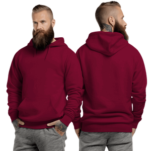 Antique Cherry Red Hoodie with Kangaroo Pocket-MOQ 50 pcs