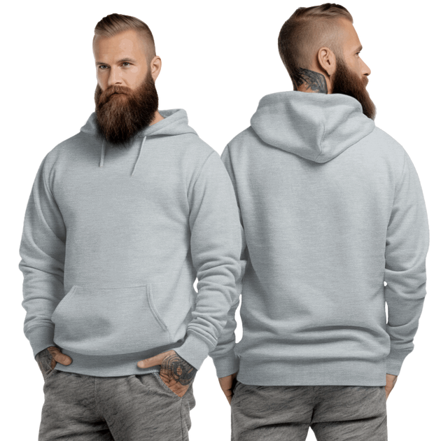 Ash Hoodie with Kangaroo Pocket-MOQ 50 pcs