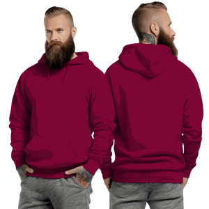 Cardinal Red Hoodie with Kangaroo Pocket-MOQ 50 pcs