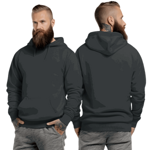 Charcoal Hoodie with Kangaroo Pocket-MOQ 50 pcs