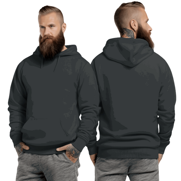 Charcoal Hoodie with Kangaroo Pocket-MOQ 50 pcs