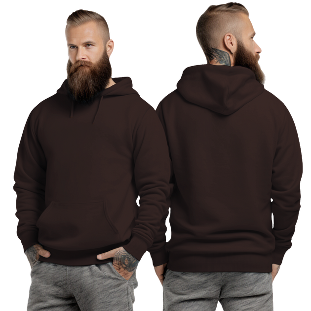 Dark Chocolate Hoodie with Kangaroo Pocket