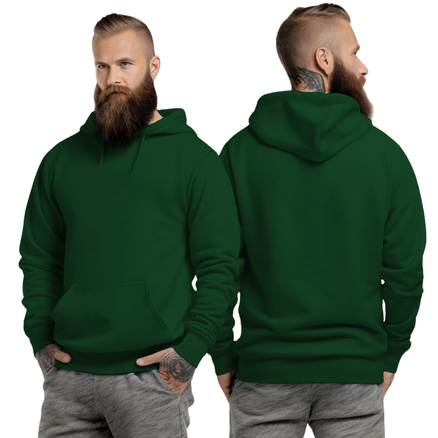 Forest Green Hoodie with Kangaroo Pocket