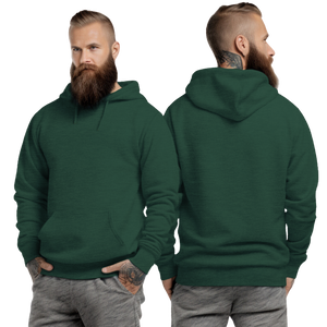 Heather Sport Dark Green Hoodie with Kangaroo Pocket