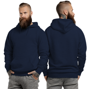 Heather Sport Dark Navy Hoodie with Kangaroo Pocket