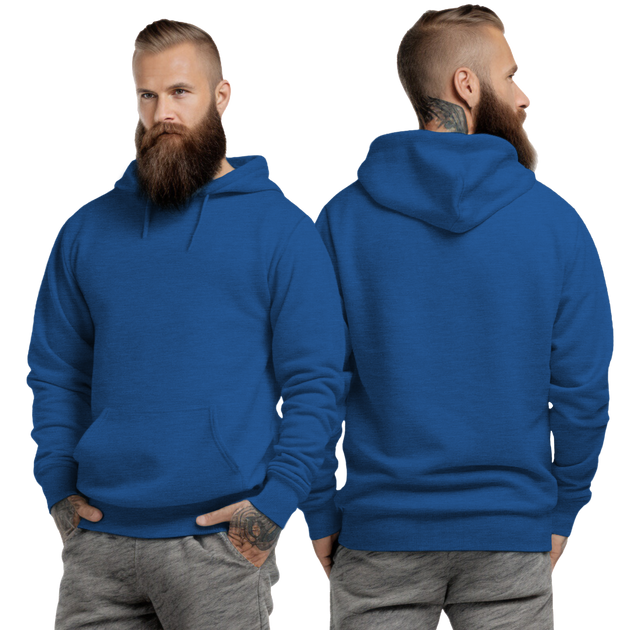 Heather Sport Royal Hoodie with Kangaroo Pocket