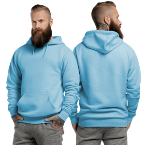 Light Blue Hoodie with Kangaroo Pocket-