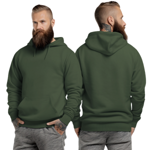 Military Green Hoodie with Kangaroo Pocket-