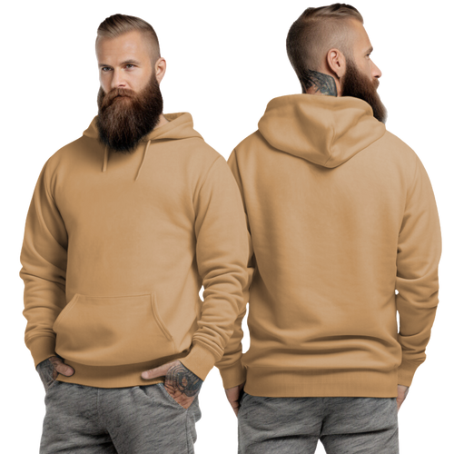 Old Gold Hoodie with Kangaroo Pocket-