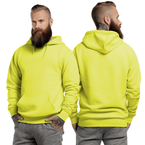 Safety Green Hoodie with Kangaroo Pocket-