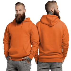 Safety Orange Hoodie with Kangaroo Pocket-