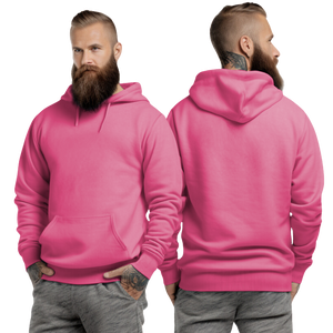 Safety Pink Hoodie with Kangaroo Pocket-