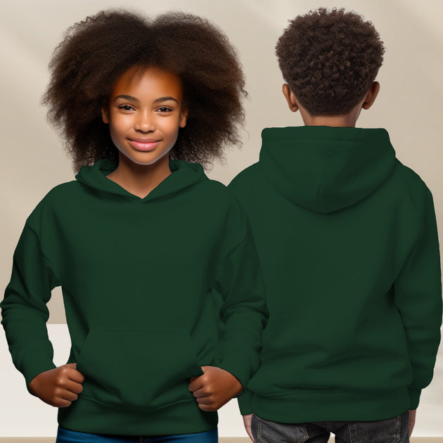 Forest Green Hoodie with Kangaroo Pocket