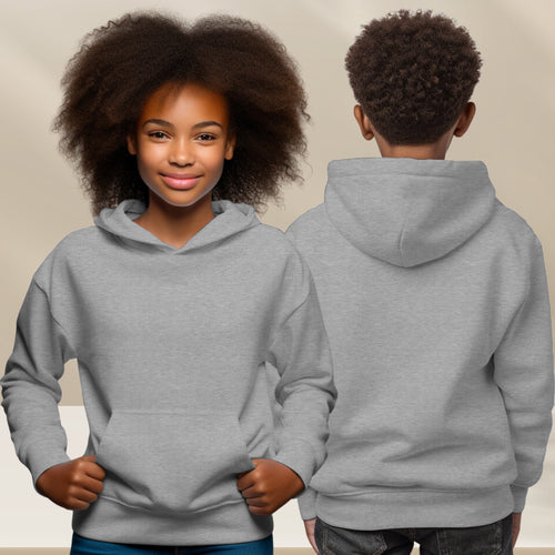 Sport Grey Hoodie with Kangaroo Pocket