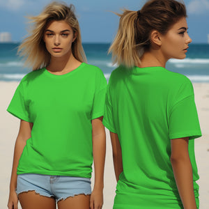 Electric Green T-Shirt -MOQ 50 pcs