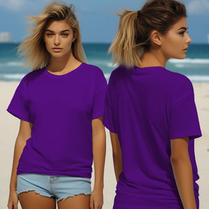 Purple T-Shirt -MOQ 50 pcs