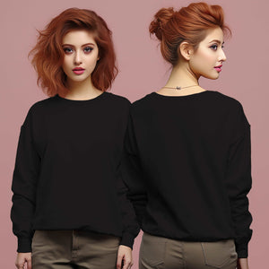 Black Sweatshirt MOQ 50 PCS