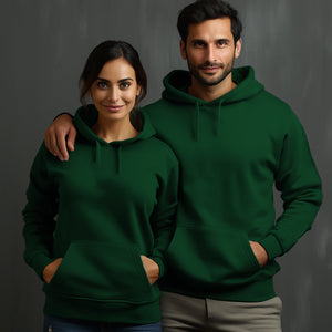 Forest Green Hoodie with Kangaroo Pocket