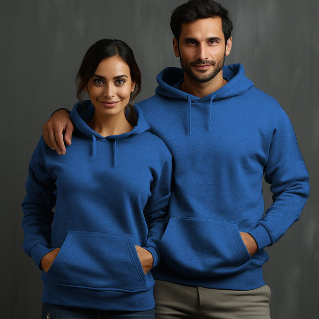 Heather Sport Royal Hoodie with Kangaroo Pocket