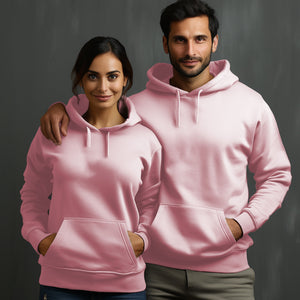 Light Pink Hoodie with Kangaroo Pocket