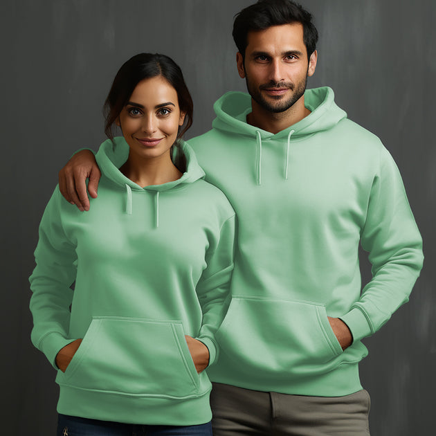 Mint Green Hoodie with Kangaroo Pocket