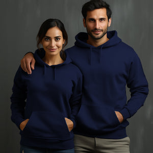 Navy Hoodie with Kangaroo Pocket