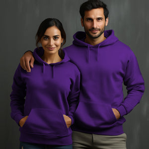 Purple Hoodie with Kangaroo Pocket