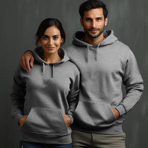 Sport Grey Hoodie with Kangaroo Pocket