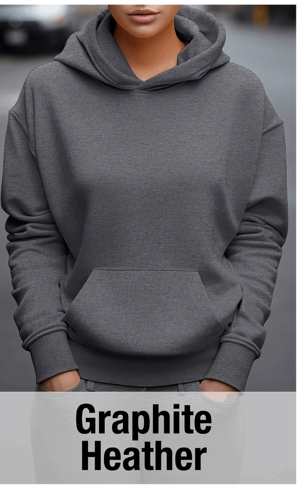 Graphite Heather Hoodie with Kangaroo Pocket