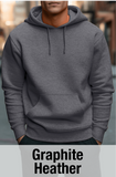 Graphite Heather Hoodie with Kangaroo Pocket