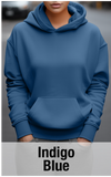 Indigo Blue Hoodie with Kangaroo Pocket