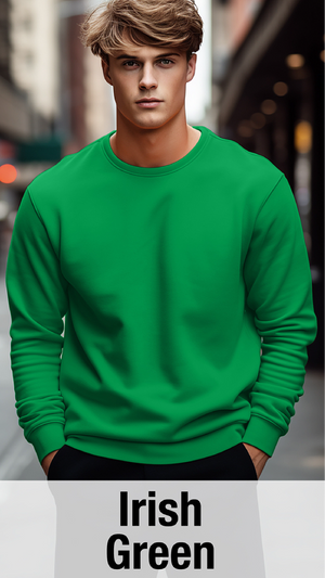 Sweat-shirt vert irlandais MOQ 50 PCS