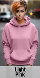 Light Pink Hoodie with Kangaroo Pocket