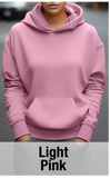 Light Pink Hoodie with Kangaroo Pocket