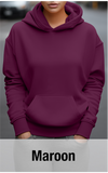 Maroon Hoodie with Kangaroo Pocket